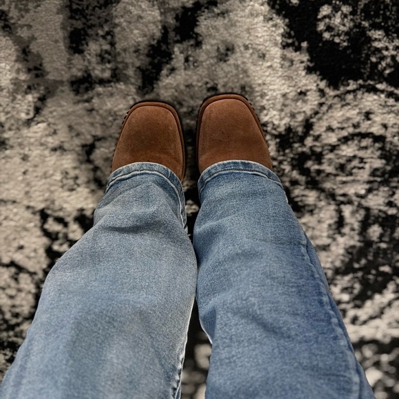 GIANNI BINI Ryker (SIZE 10) Tan Suede Platform Ankle Boots - Picture 4 of 10